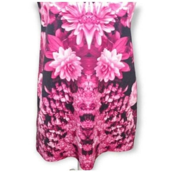 MICHAEL MICHAEL KORS PINK GARDEN FLORAL DRESS SZ.8 EUC. - Picture 4 of 11